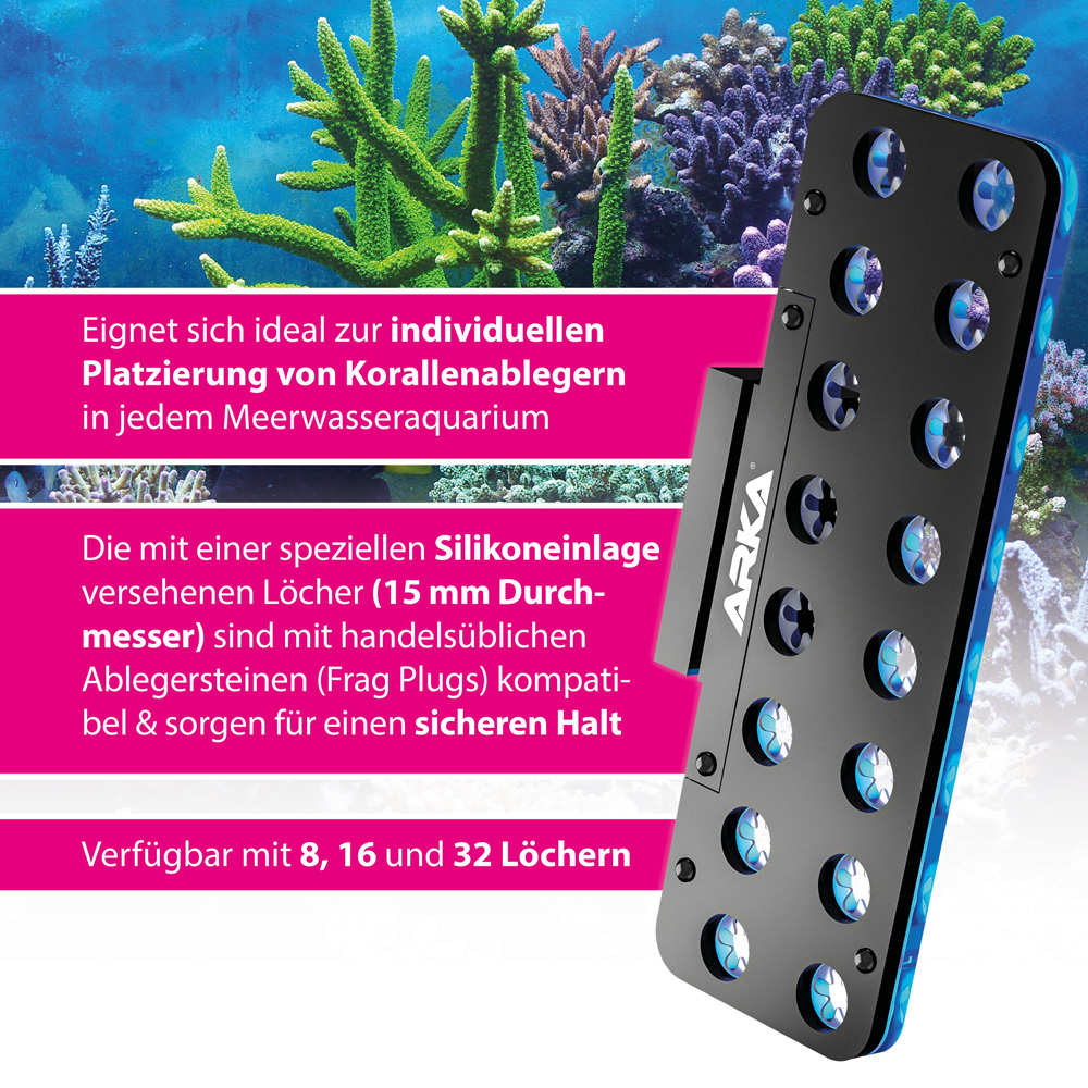 Arka myReef Frag Rack 16 Magnetyczna Półka na Szczepki Koralowców